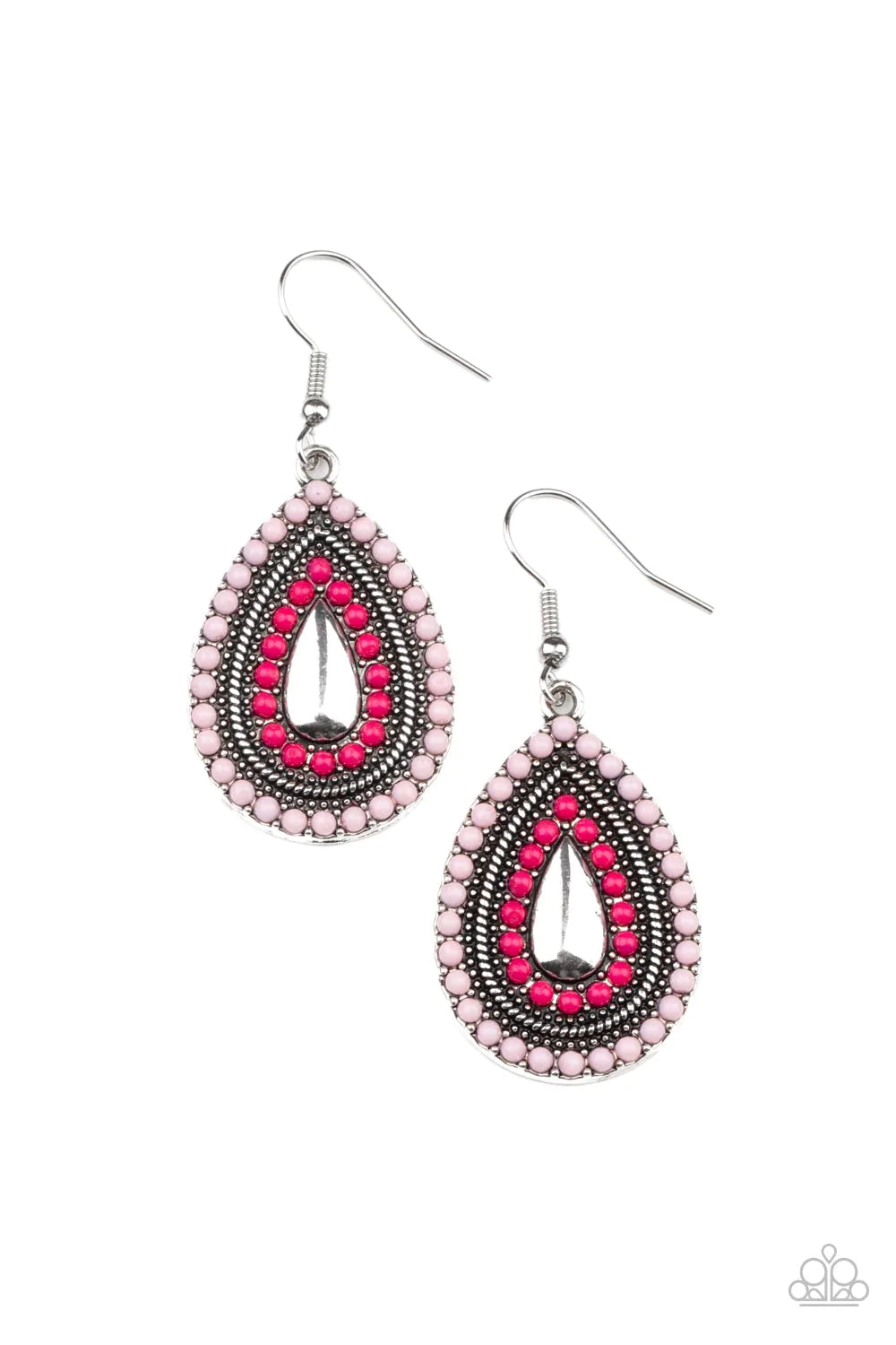 Beaded Bonanza - Pink Earring