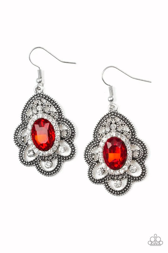 Reign Supreme - Red Earring