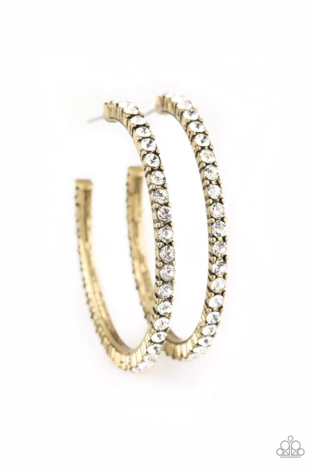 Must Be The Money - Brass Earring