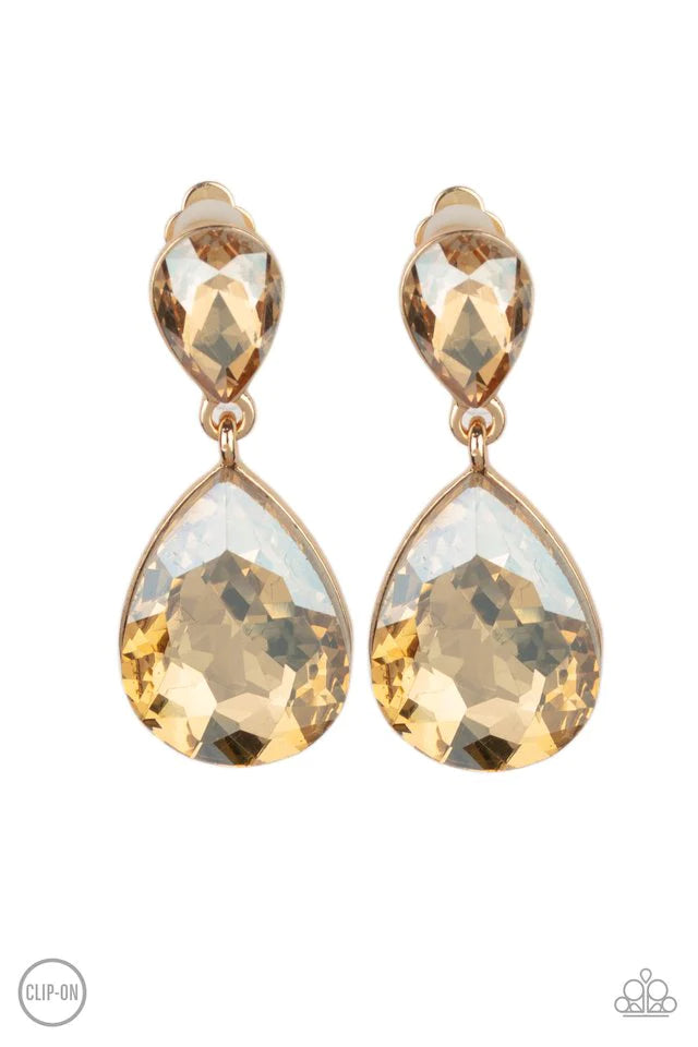 Aim for The MEGASTARS - Gold Clip-On Earring
