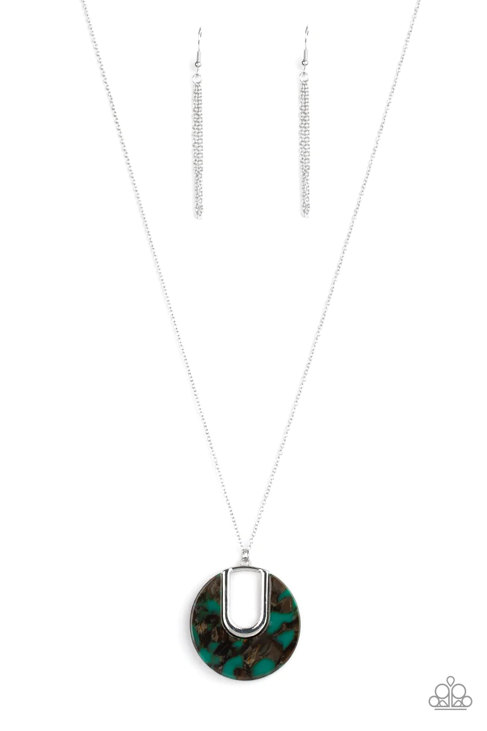 Setting The Fashion - Green Necklace