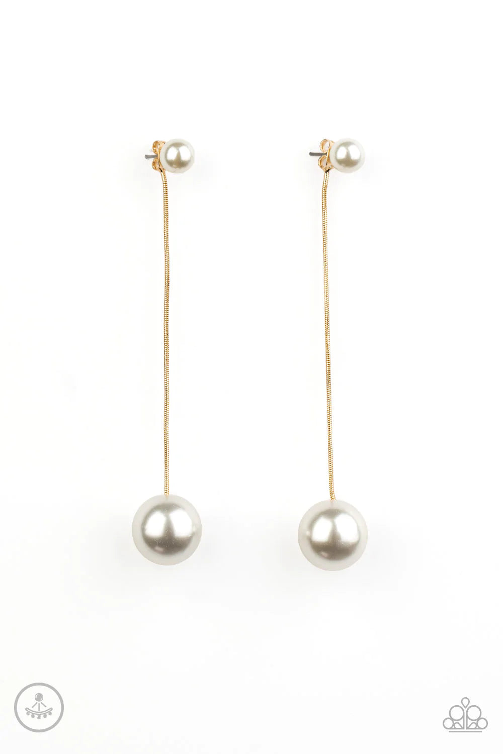 Extended Elegance - Gold Post Earring