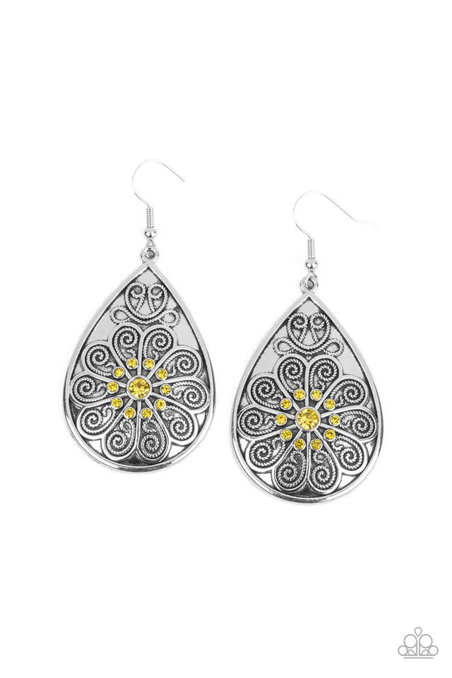 Banquet Bling - Yellow Earring