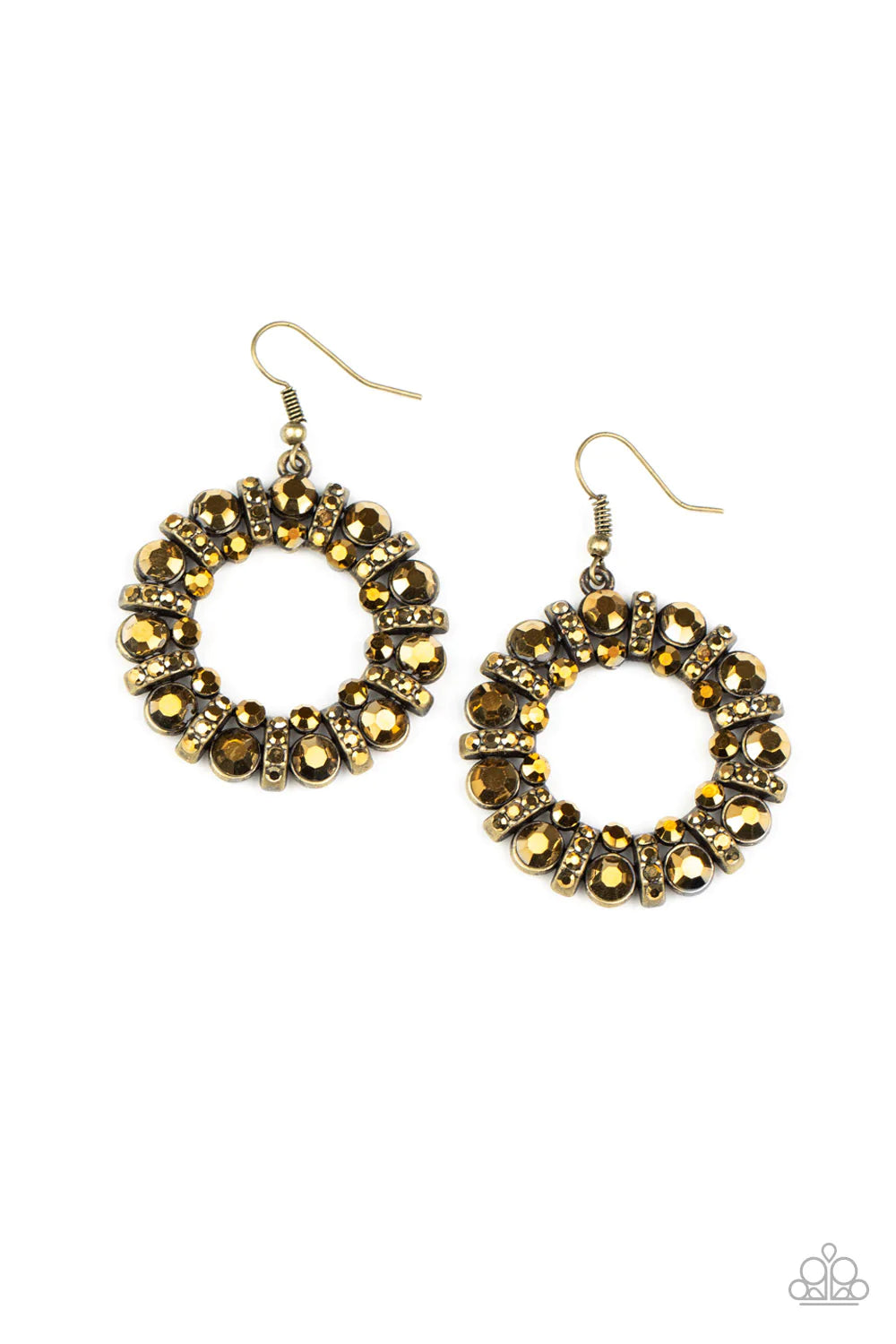 Baby, It's Cold Outside - Brass Earring