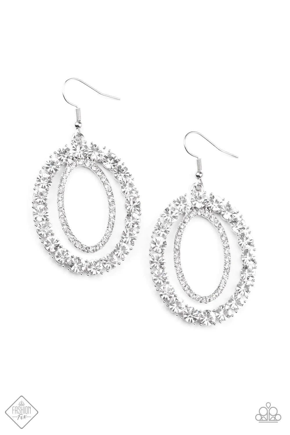 Deluxe Luxury - White Earring