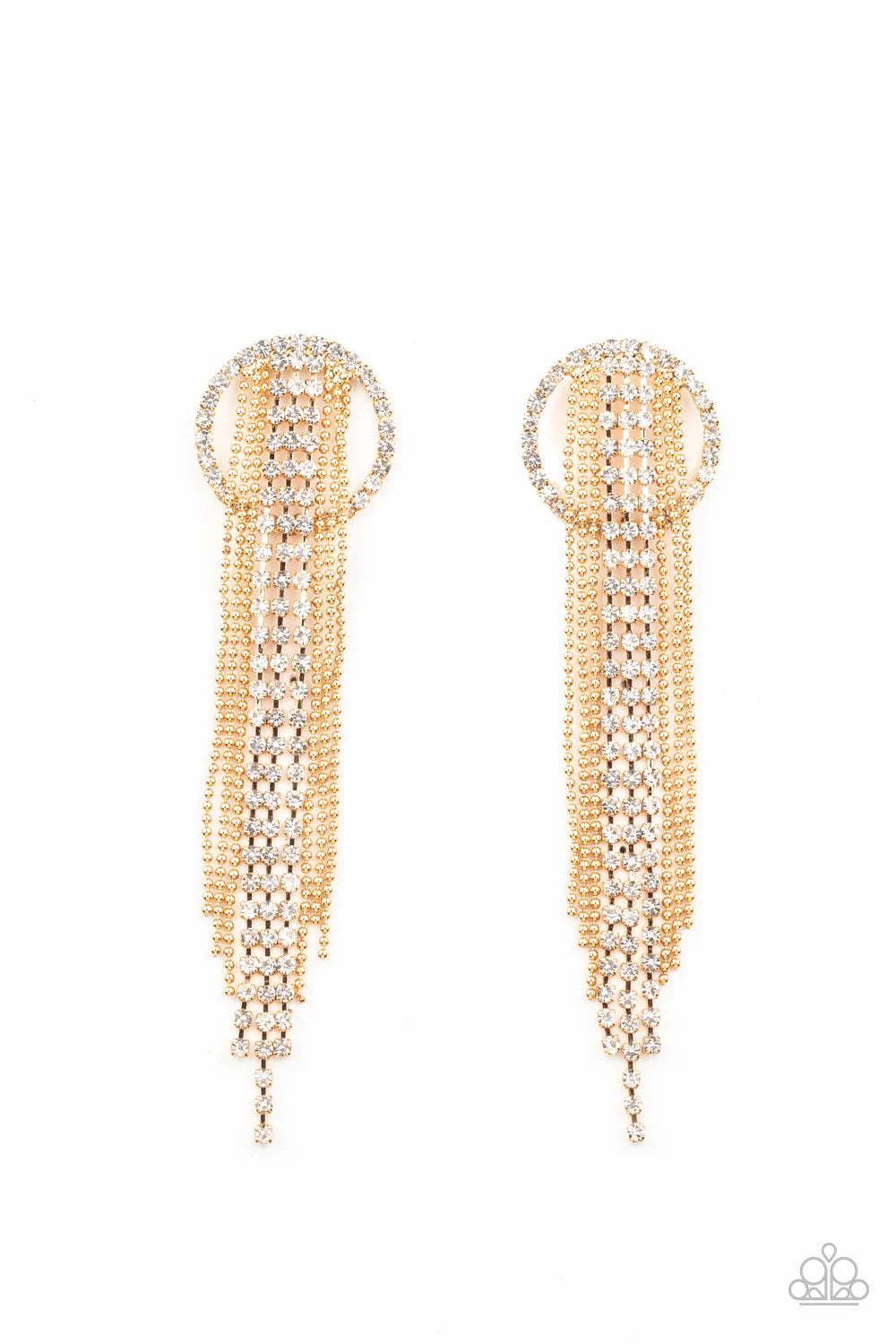 Dazzle by Default - Gold Post Earring