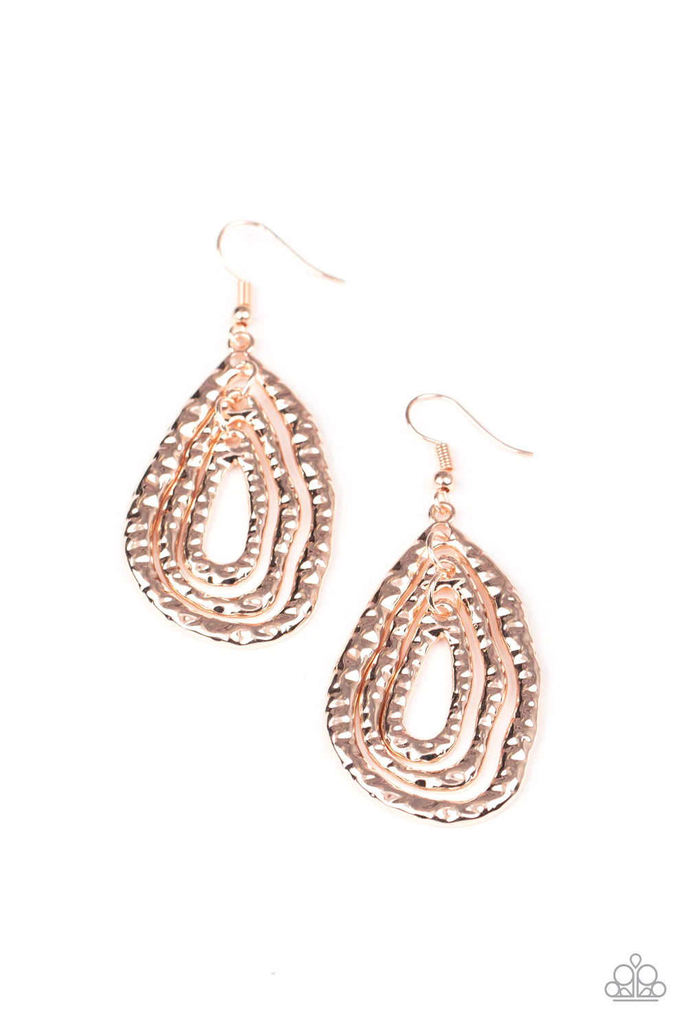 Metallic Meltdown - Rose Gold Earring