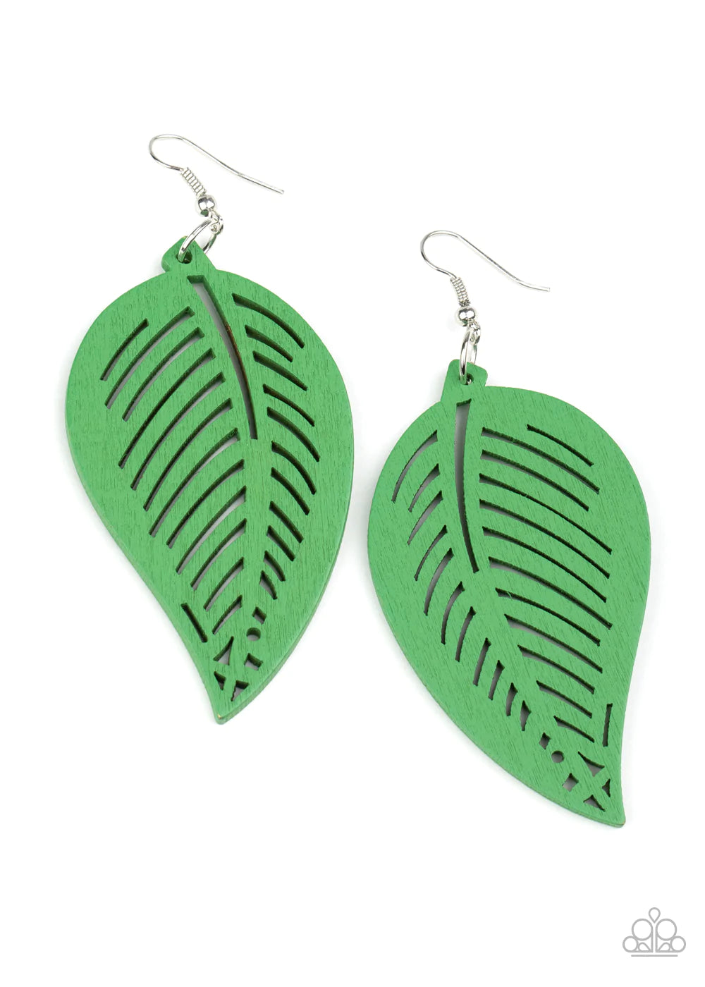 Tropical Foliage - Green Earring