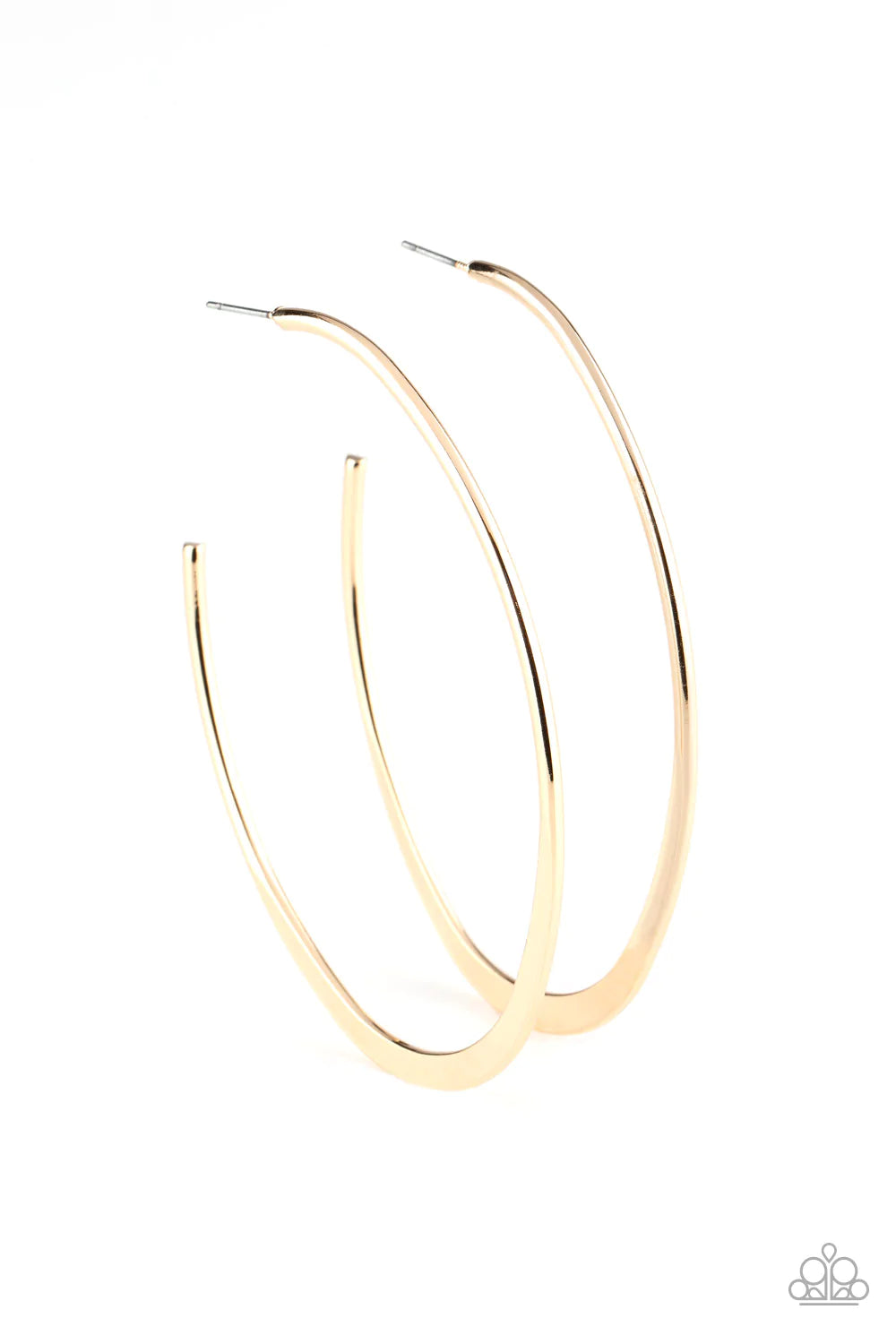 Flatlined - Gold Hoop Earring