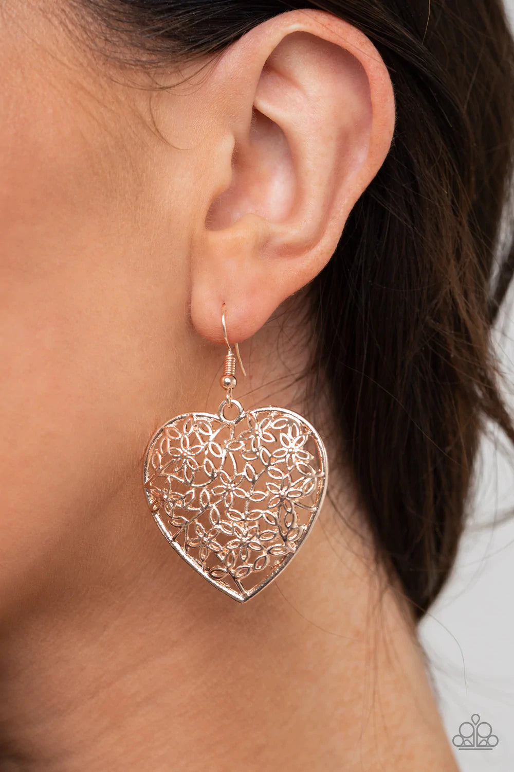 Let your Heart Grow - Rose Gold Earring