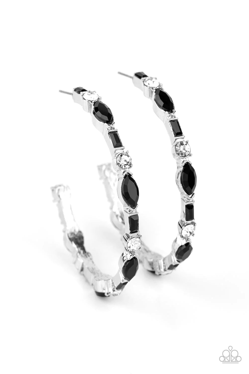 There Goes The Neighborhood - Black Hoop Earring