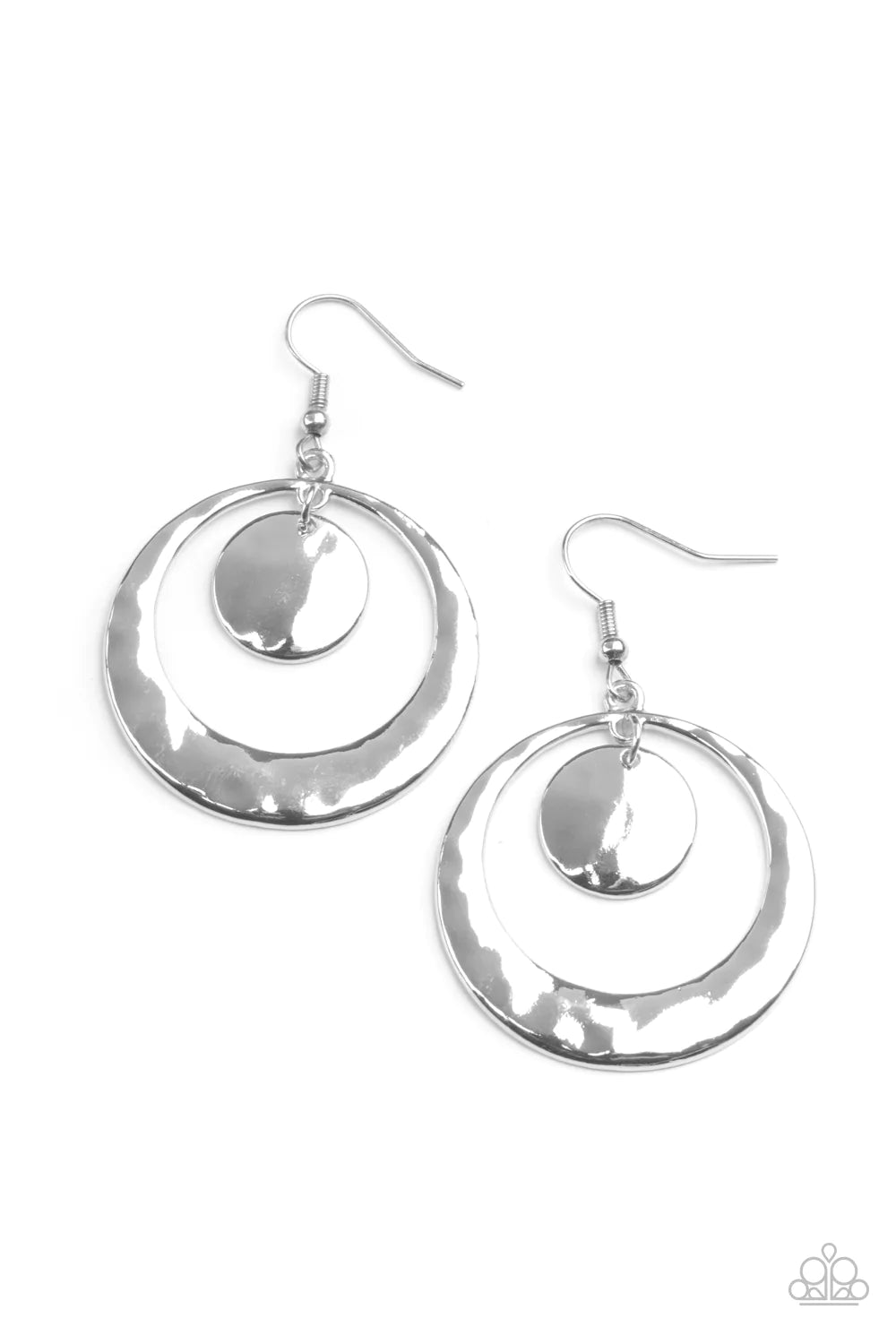 Rounded Radiance - Silver Earring