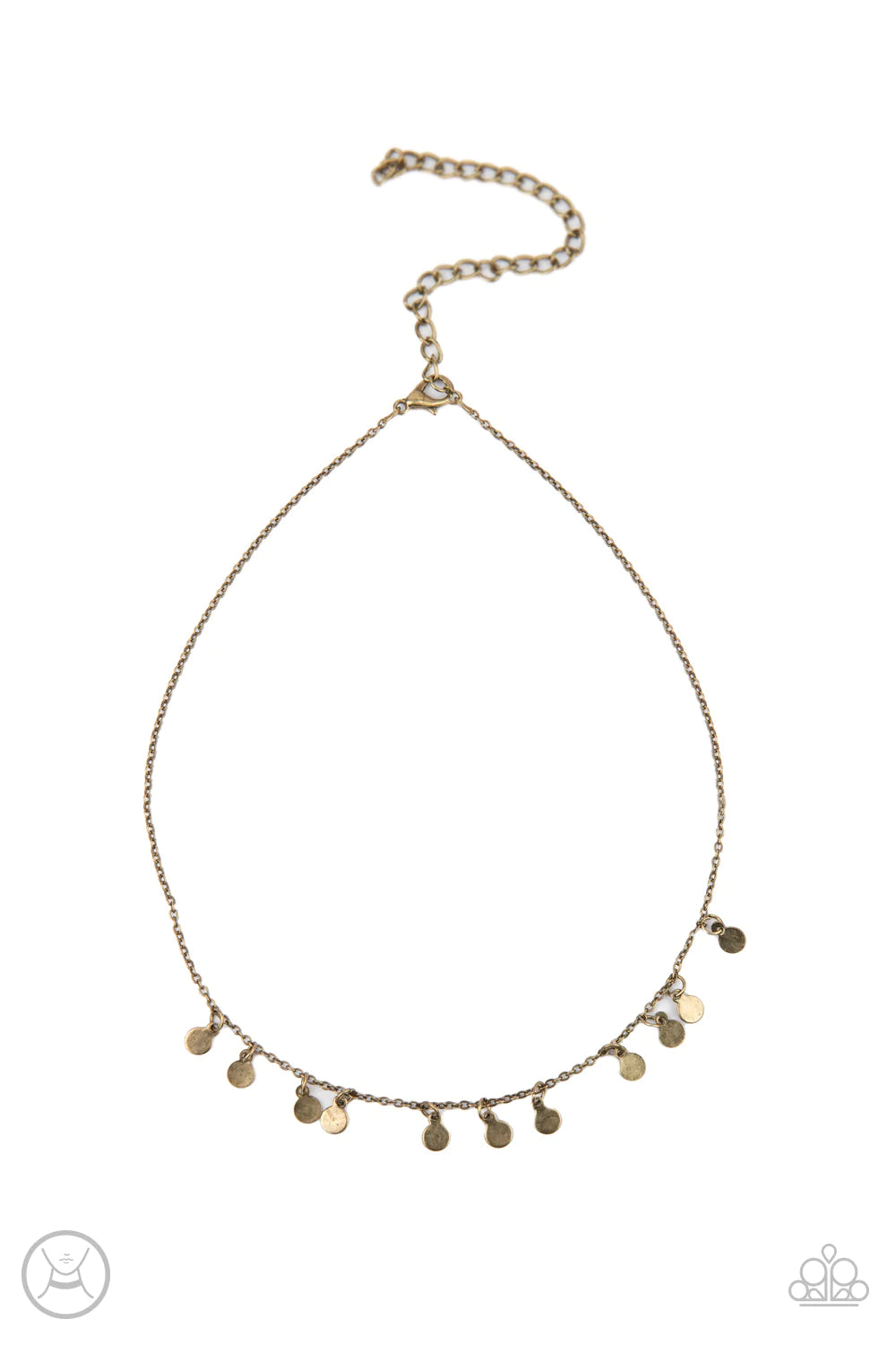 Ready, Set, DISCO! - Brass Choker Necklace