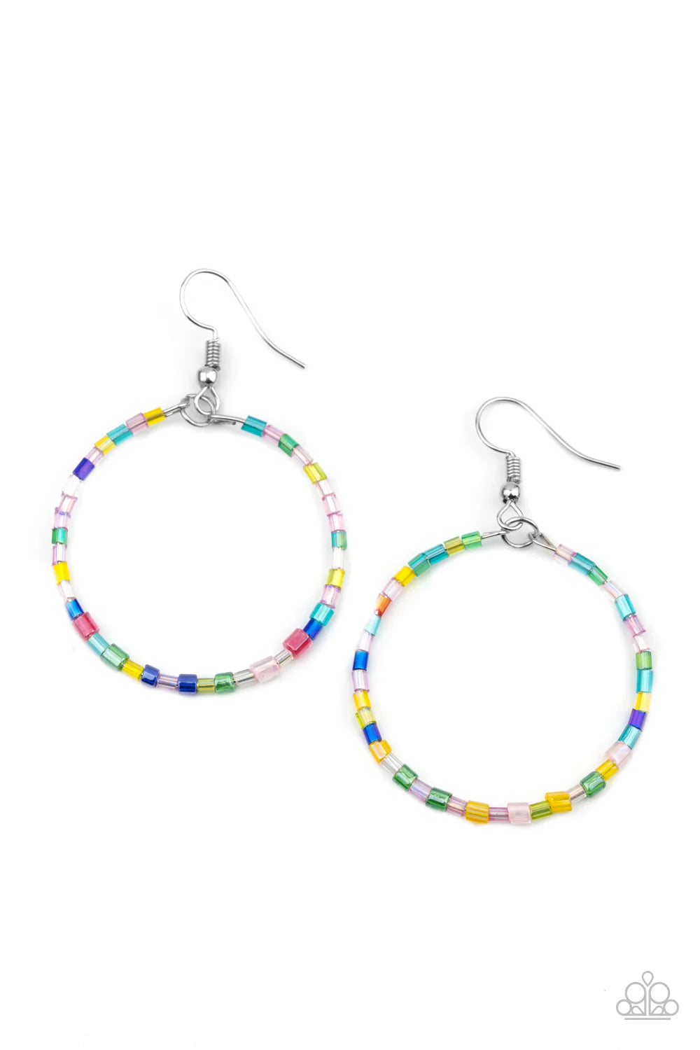 Colorfully Curvy - Multi Earring
