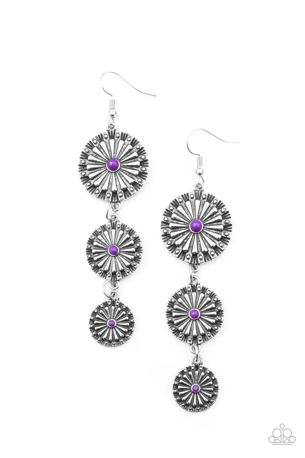Festively Floral - Purple Earring