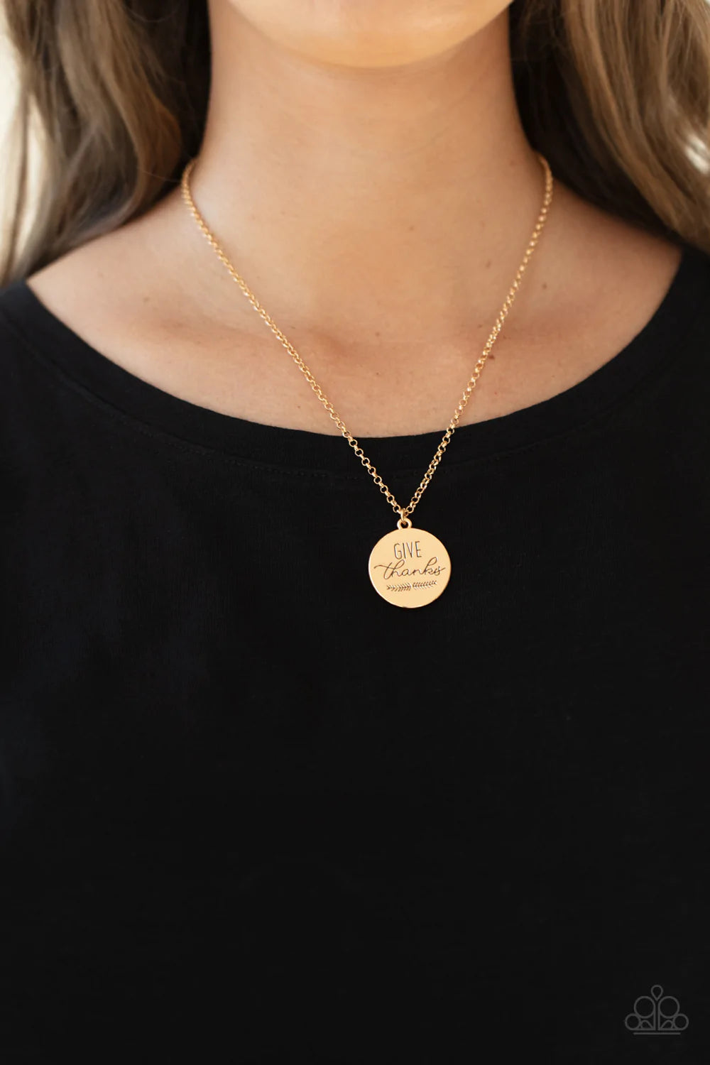 Give Thanks - Gold Necklace