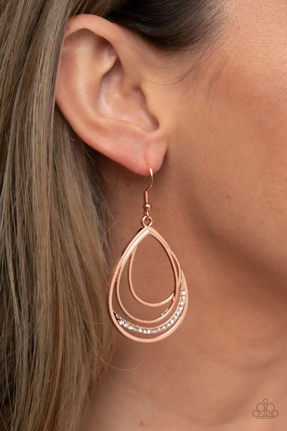 Outrageously Opulent - Copper Earring