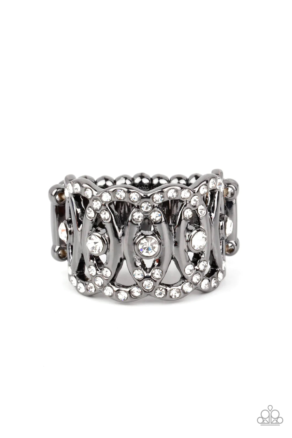 OVAL- Ruled - Black Ring