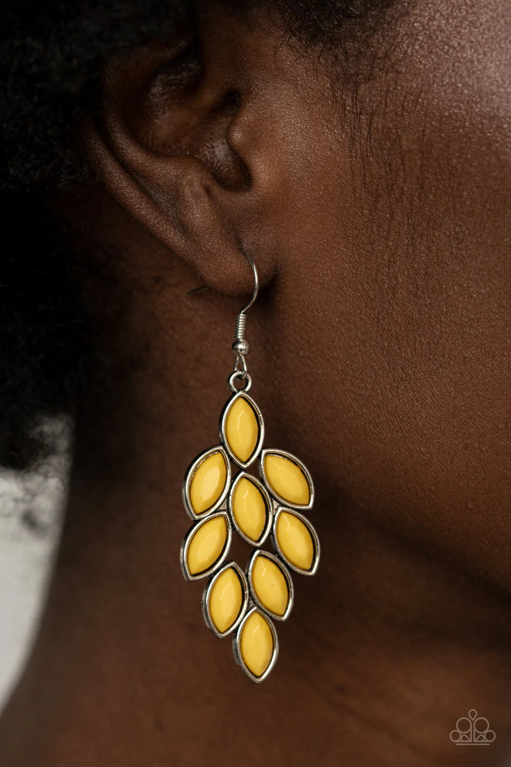 Flamboyant Foliage - Yellow Earring
