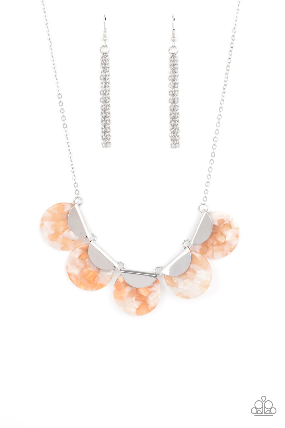 Mermaid Oasis - Orange Necklace