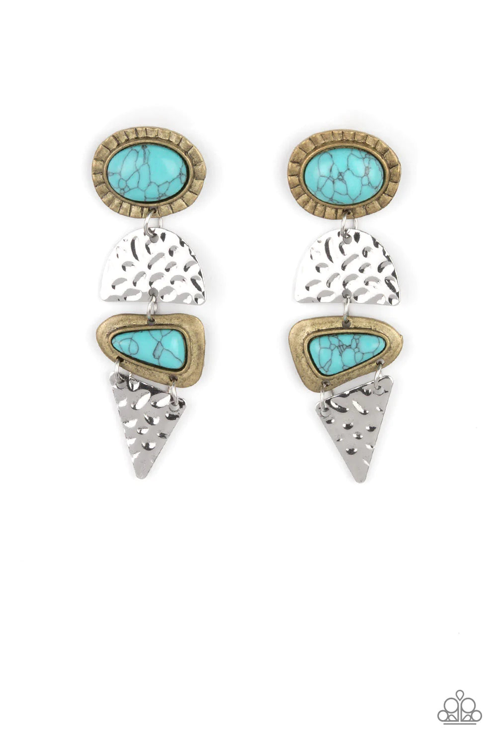 Earthy Extravagance - Multi Post Earring