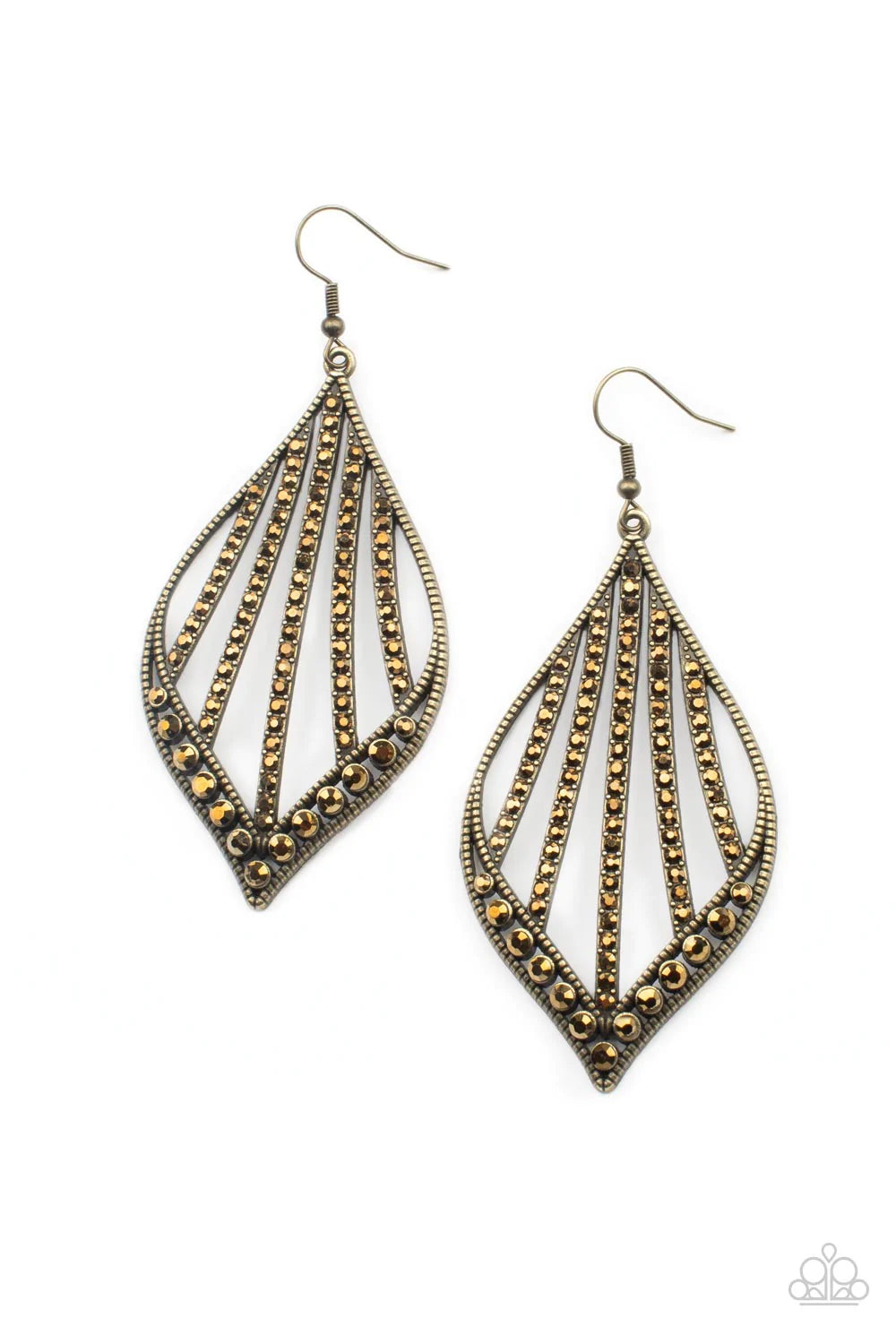 Showcase Sparkle - Brass Earring