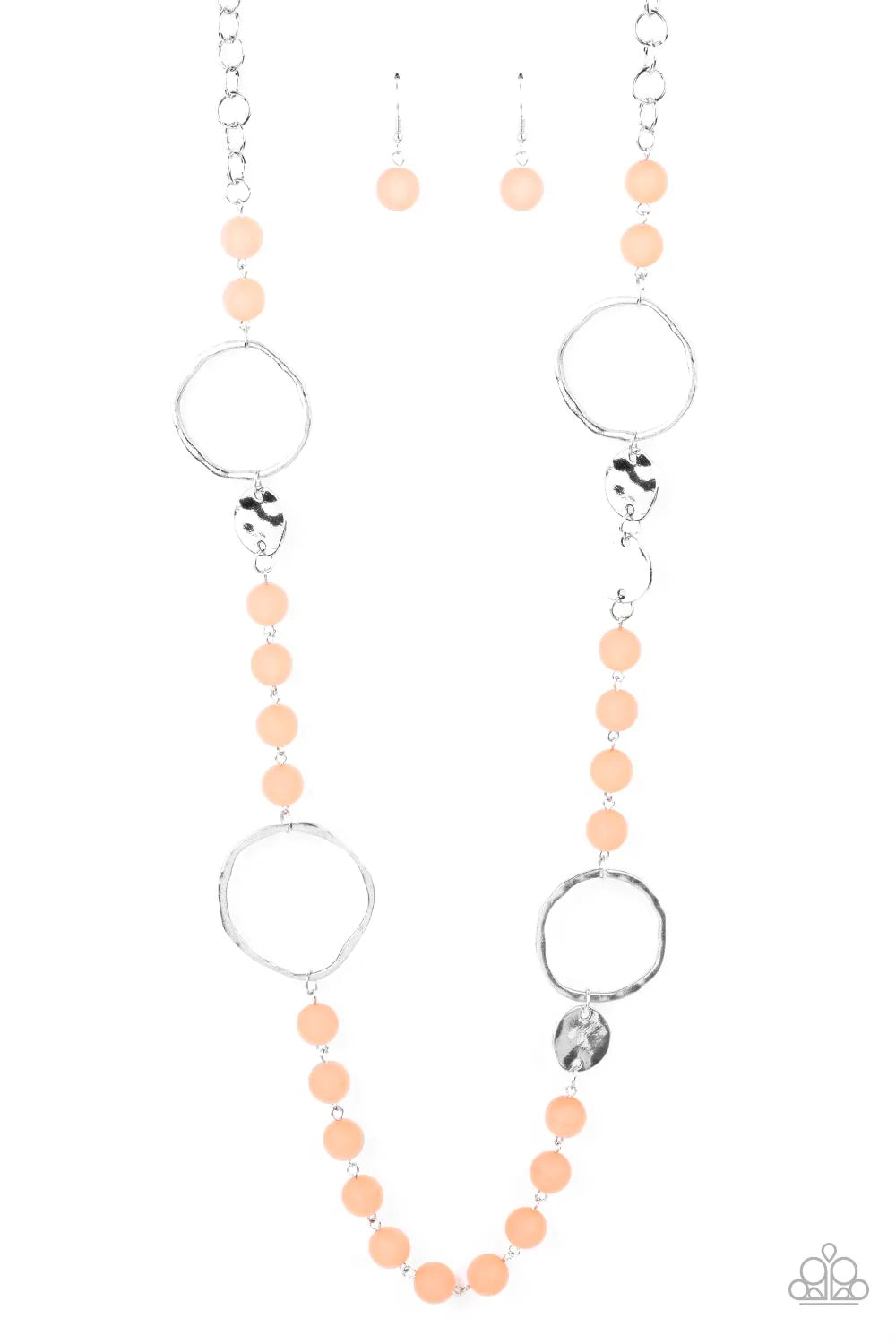 Sea Glass Wanderer - Orange Necklace