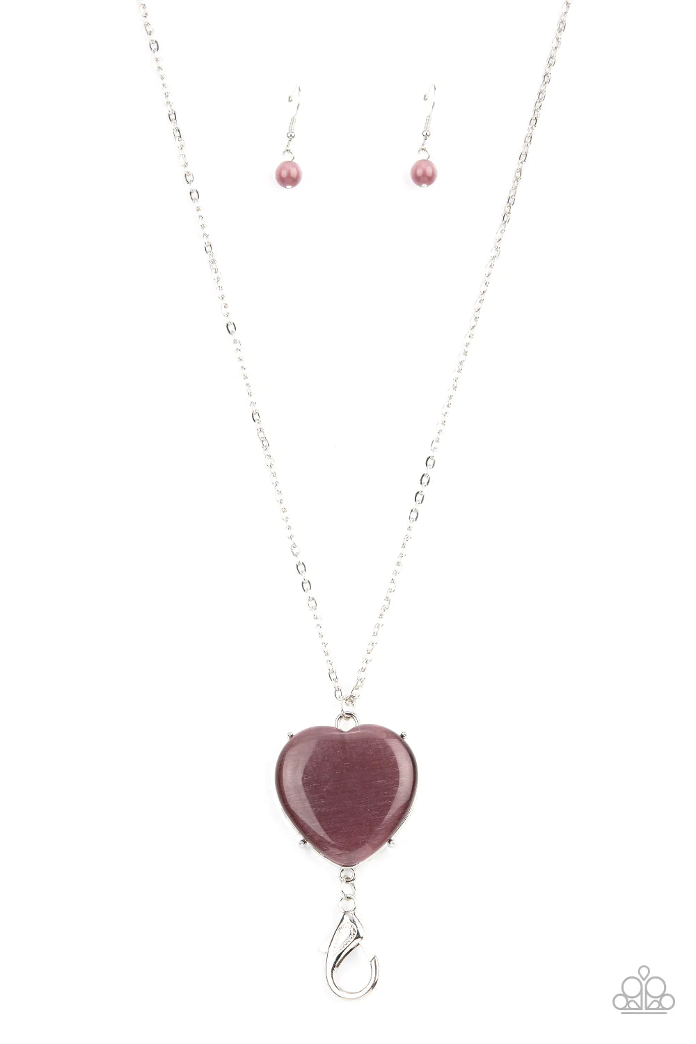 Warmhearted Glow - Purple Lanyard Necklace