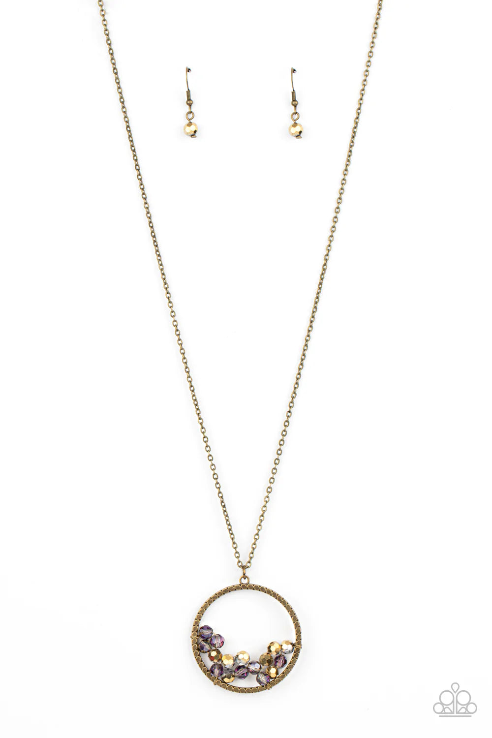 Galactic Glow - Brass Necklace