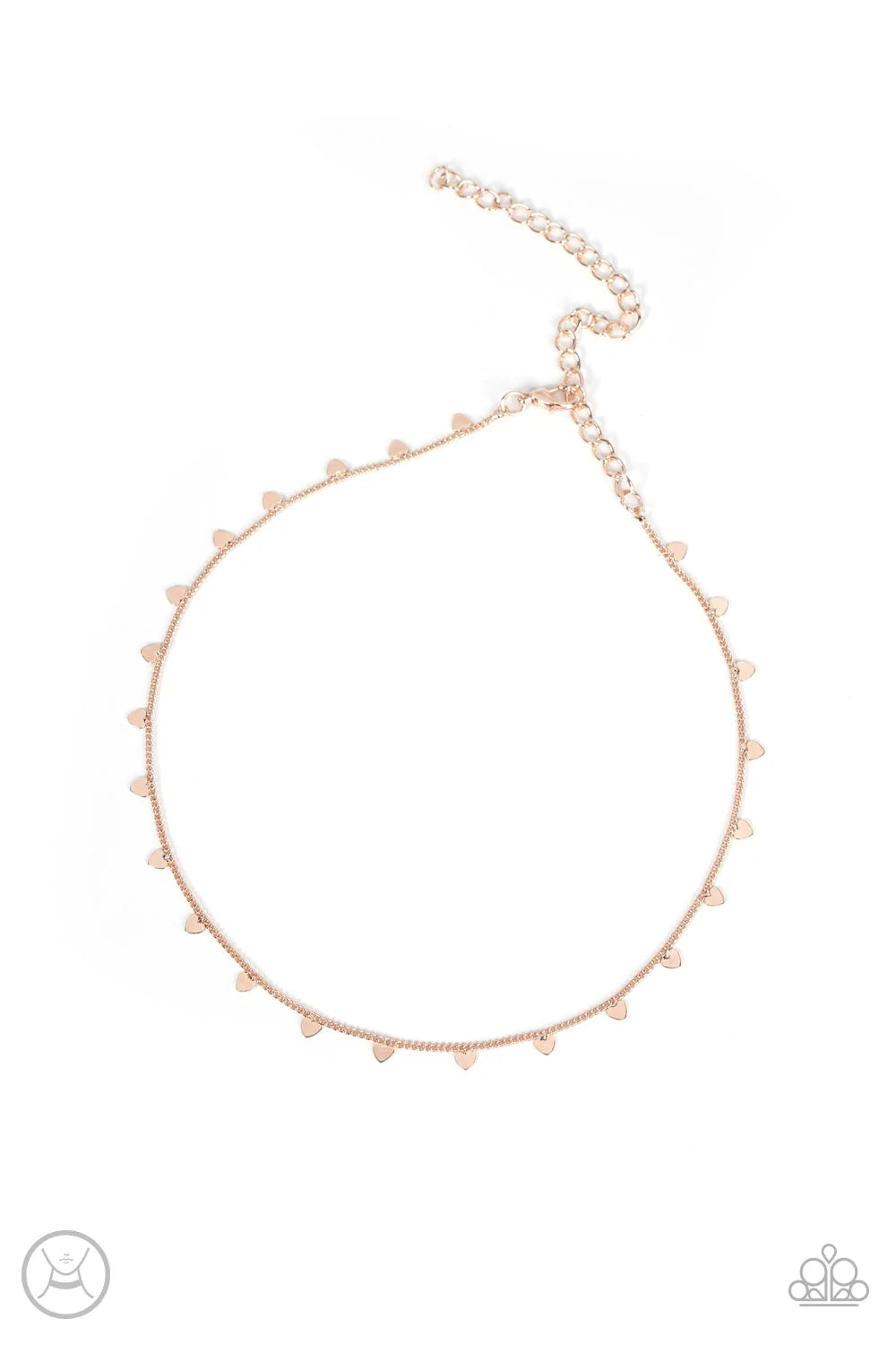 Cupid's Cutest Valentine - Rose Gold Choker Necklace