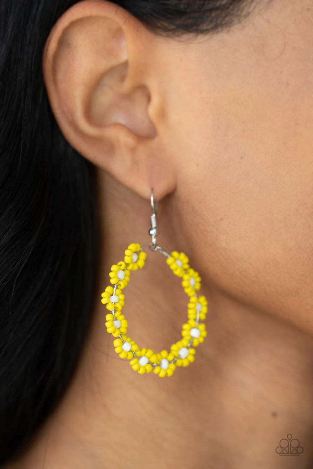 Festively Flower Child - Yellow Earring