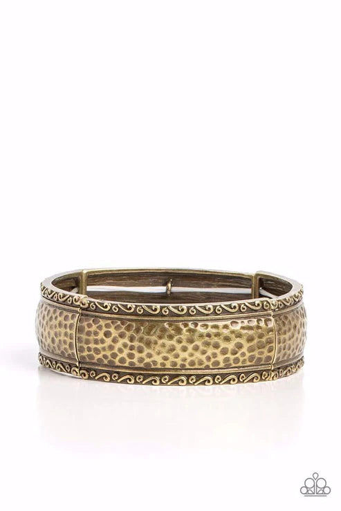 Textile Tenor - Brass Bracelet