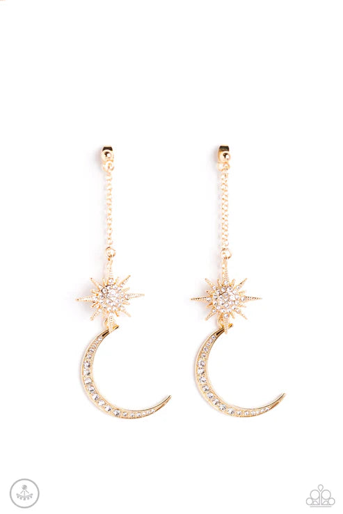 Stellar Showstopper - Gold Post Earring