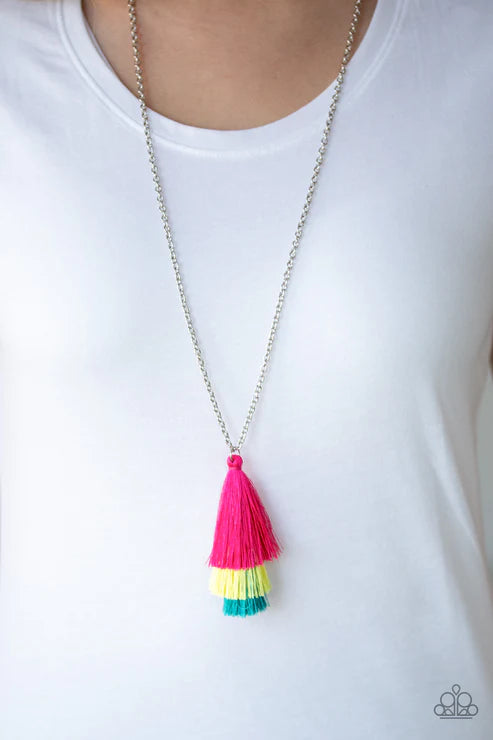 Triple The Tassel - Multi Necklace