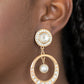 Regal Revel - Gold Clip-On Earring