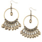 Metallic Harmony - Brass Earring