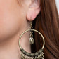 Metallic Harmony - Brass Earring