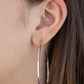 Cool Curves - Silver Hoop Earring