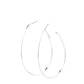 Cool Curves - Silver Hoop Earring