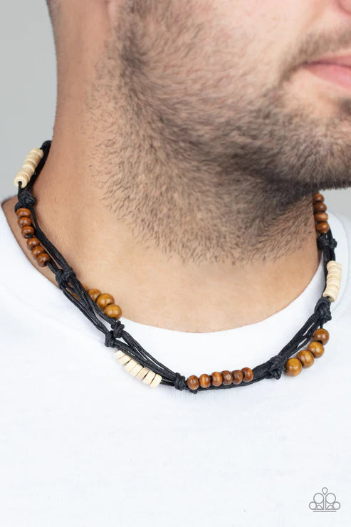 Tiki Tour - Black Urban Necklace