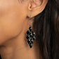 Flamboyant Foliage - Black Earring