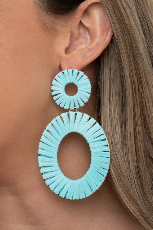 Foxy Flamenco - Blue Post Earring