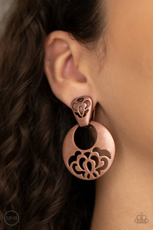 Industrial Eden - Copper Clip-On Earring