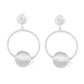 Social Sphere - Silver Post Earring