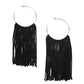 Flauntable Fringe - Black Hoop Earring