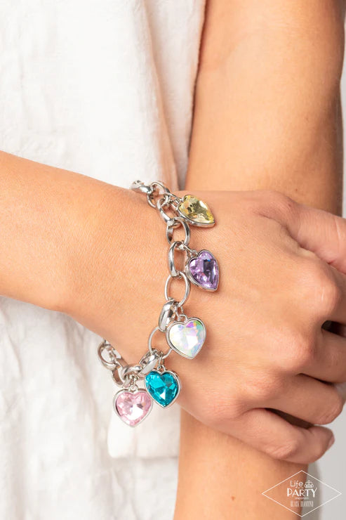 Candy Heart Charmer - Multi Bracelet