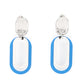 Melrose Mystery - Blue Clip-On Earring