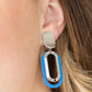 Melrose Mystery - Blue Clip-On Earring