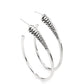 Fully Loaded - Silver Hoop Earring