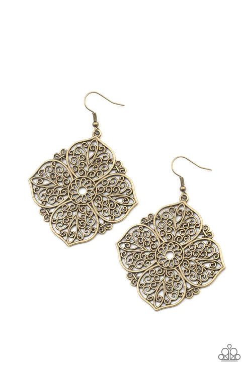 Dubai Detour - Brass Earring